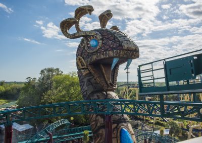 The Snake King of Cobra's Curse at Busch Gardens Tampa.